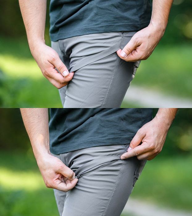 Pantaloni de lucru OUTDOOR, 2 way stretch, gri [3]