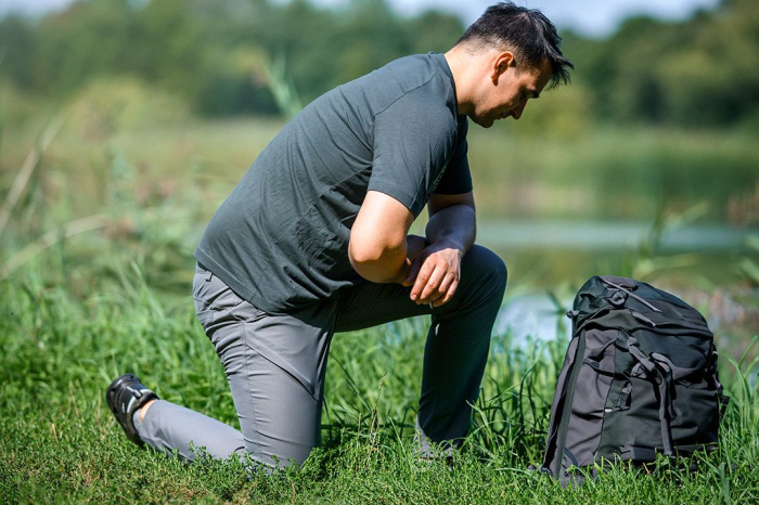 Pantaloni de lucru OUTDOOR, 2 way stretch, gri [5]