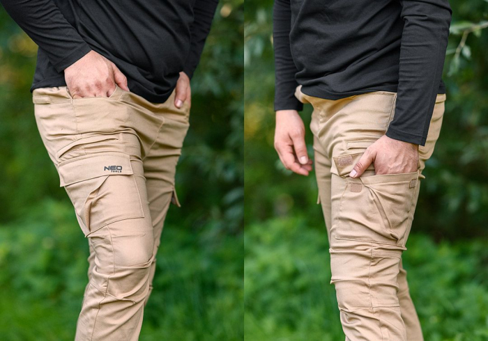 Pantaloni de lucru OUTDOOR, tip jogger, bej [2]