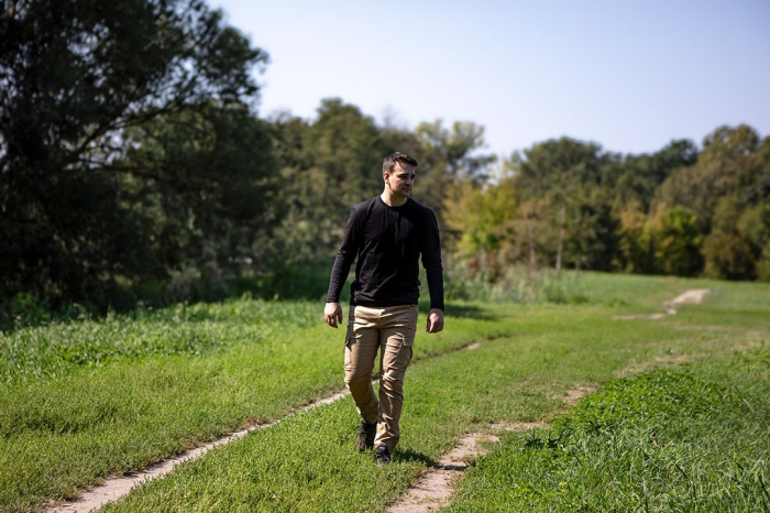 Pantaloni de lucru OUTDOOR, tip jogger, bej [3]