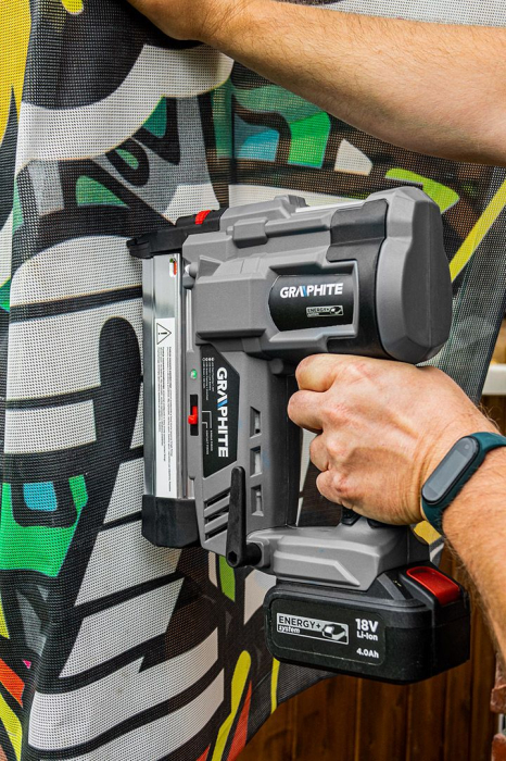 Pistol cuie si capse Energy+ 18V, Li-Ion (fara acumulator inclus) 58G081 GRAPHITE [4]