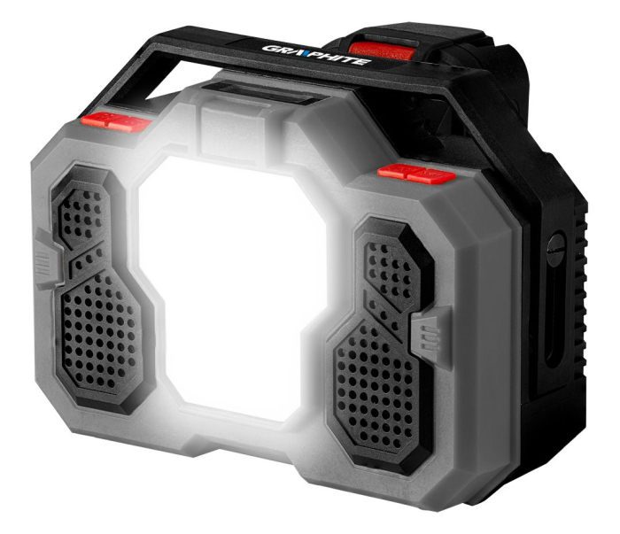 Radio si lampa Energy+ 18V, Li-lon (fara acumulator inclus) 58GE104 GRAPHITE [9]