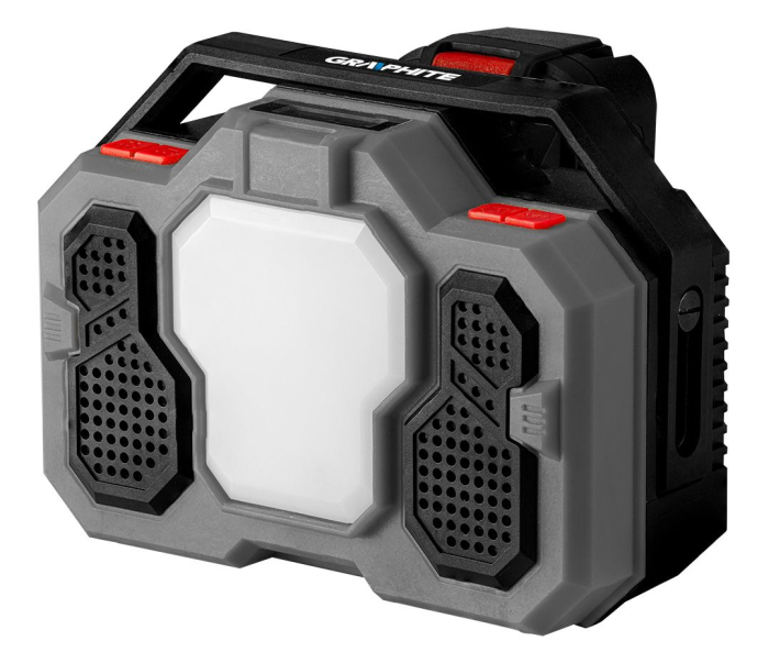 Radio si lampa Energy+ 18V, Li-lon (fara acumulator inclus) 58GE104 GRAPHITE [4]