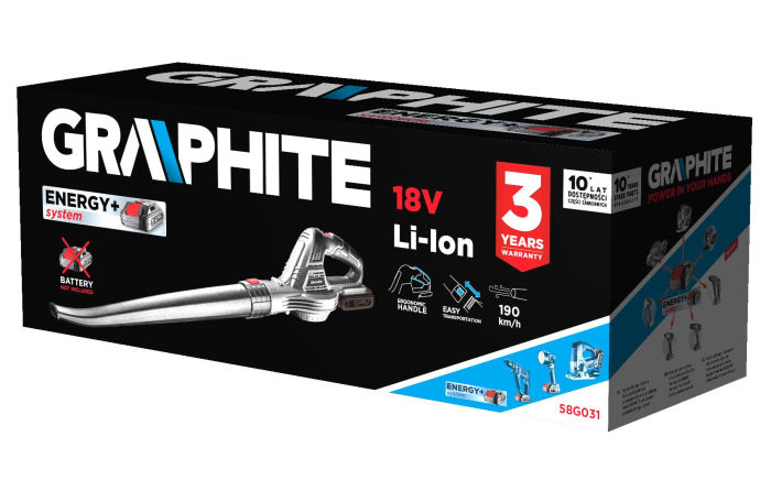 Suflanta de frunze, Energy+ 18V (fara acumulator inclus) 58G031 GRAPHITE [4]