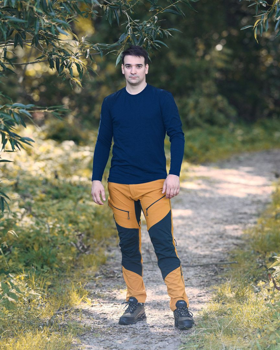 Tricou cu maneca lunga, albastru marin [3]