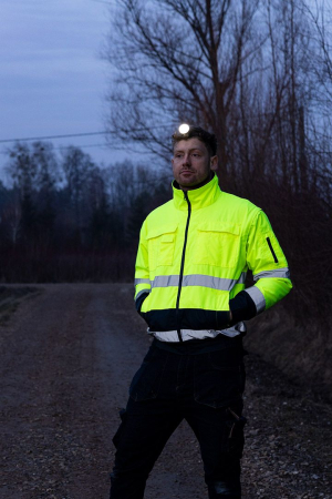 Jacheta de lucru de avertizare 3in1, izolata, galben si albastru marin [2]