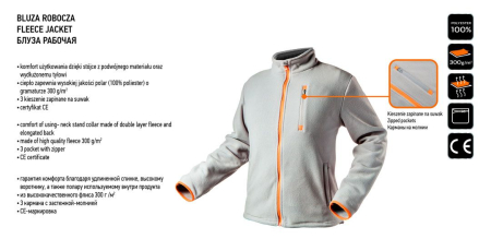 Jacheta fleece gri Neo [2]