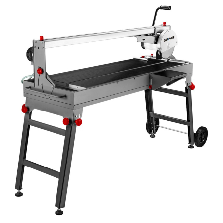 Scule electrice - Mașină de tăiat gresie 1200 W, lamă 250 mm, viteză 2950 min-1, lungime maximă de tăiere 1200 mm, PRCD și protecție la suprasarcină 59G887 GRAPHITE