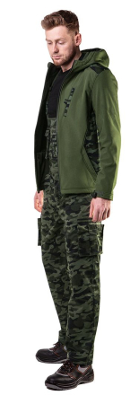 Pantaloni de lucru cu bretele CAMO [1]