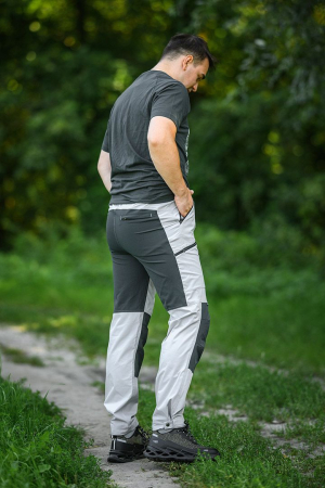 Pantaloni de lucru OUTDOOR, elastici in 4 directii, porumbei [2]