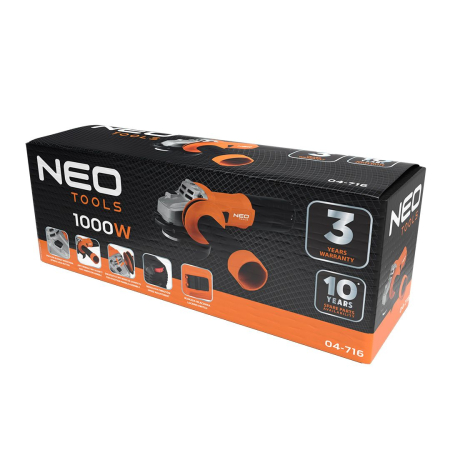 Polizor unghiular 1000W, 125 mm 04-716 NEO [3]