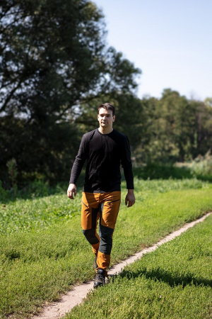 Tricou cu maneca lunga, negru [2]