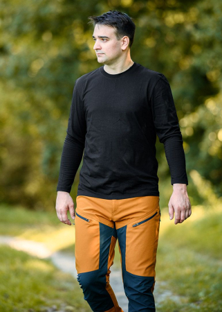 Tricou cu maneca lunga, negru [3]