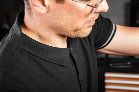 Tricou polo DENIM, negru [4]