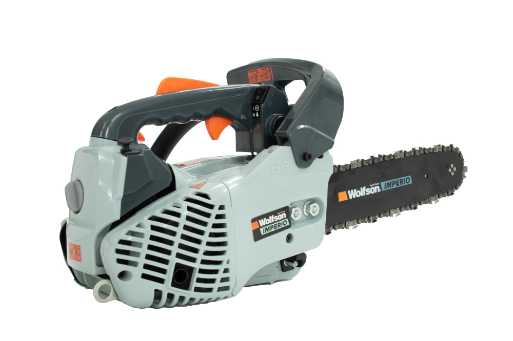 Drujbă de Construcții Wolfson Imperio DAX2500, 25CC, 1.3CP, Lamă 30cm, Ultra Ușoară, O Singură Mână [2]