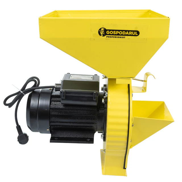 Moară Electrică Gospodarul Profesionist GP-3, pentru Cereale, Legume și Fructe, 3600W, 200Kg/h, Cuvă Mare, 4 Site Incluse [2]