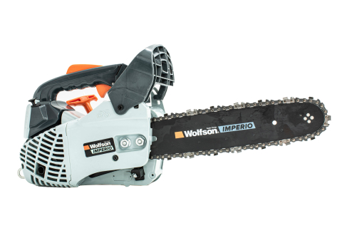 Drujbă de Construcții Wolfson Imperio DAX2500, 25CC, 1.3CP, Lamă 30cm, Ultra Ușoară, O Singură Mână [2]