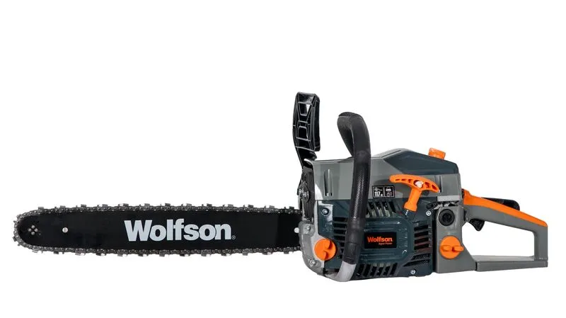 Drujbe pe Benzina - Drujbă Profesională Wolfson STX-620, 58CC, 3.5CP, 2 Lame 45cm și 2 Lanțuri Incluse