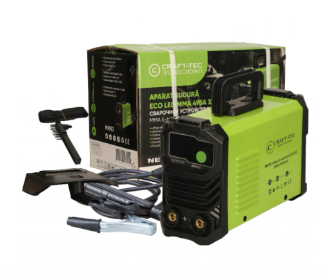 Aparat de sudura - Invertor Sudură 495A CRAFT-TEC XL MMA, Electrod 1.6-5mm, Compact și Puternic