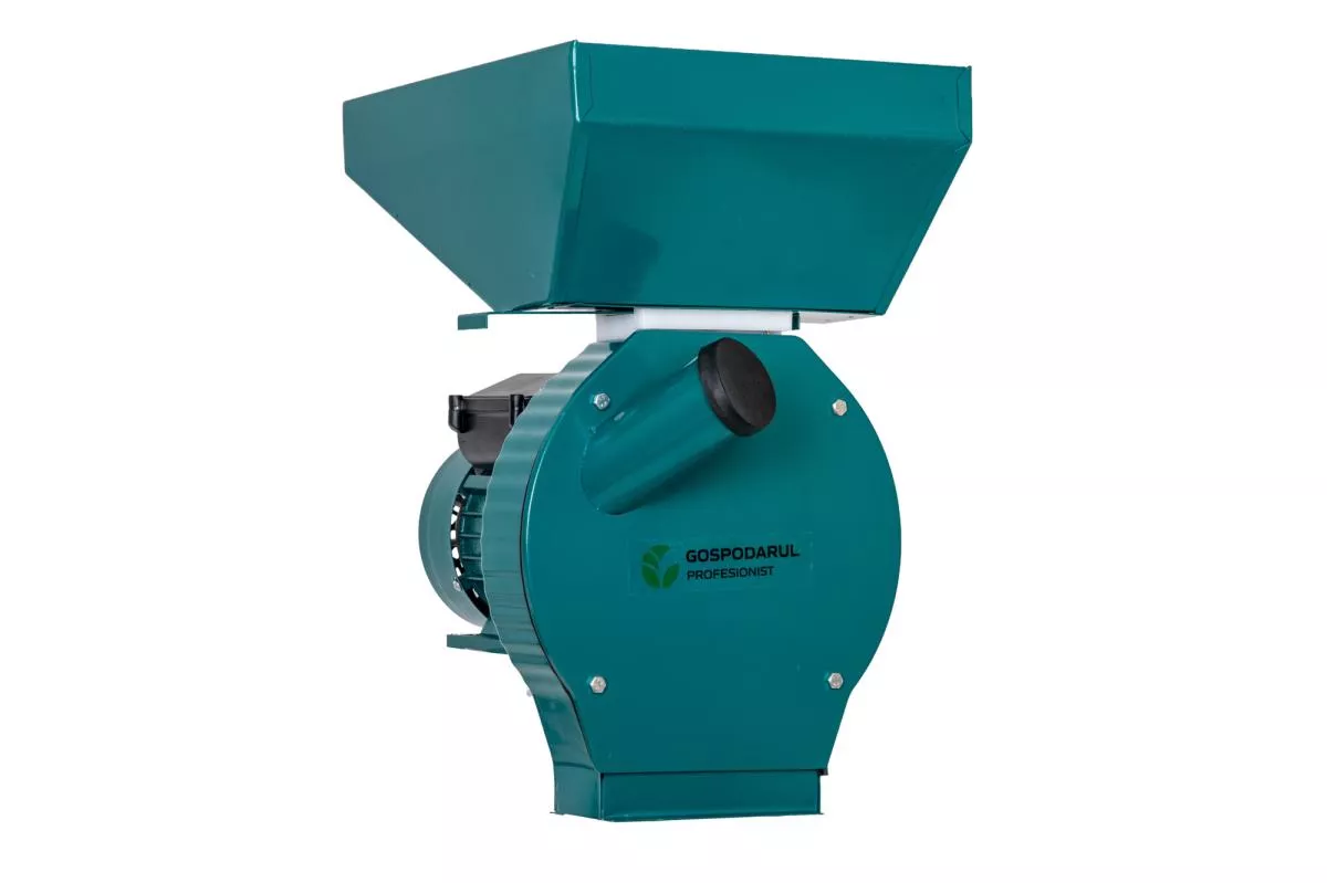 Mori Electrice și Batoze pentru Cereale - Moară Electrică Gospodarul Profesionist GP-2, 3900W, 320Kg/h, Pentru Cereale și Știuleți de Porumb, 4 Site Incluse