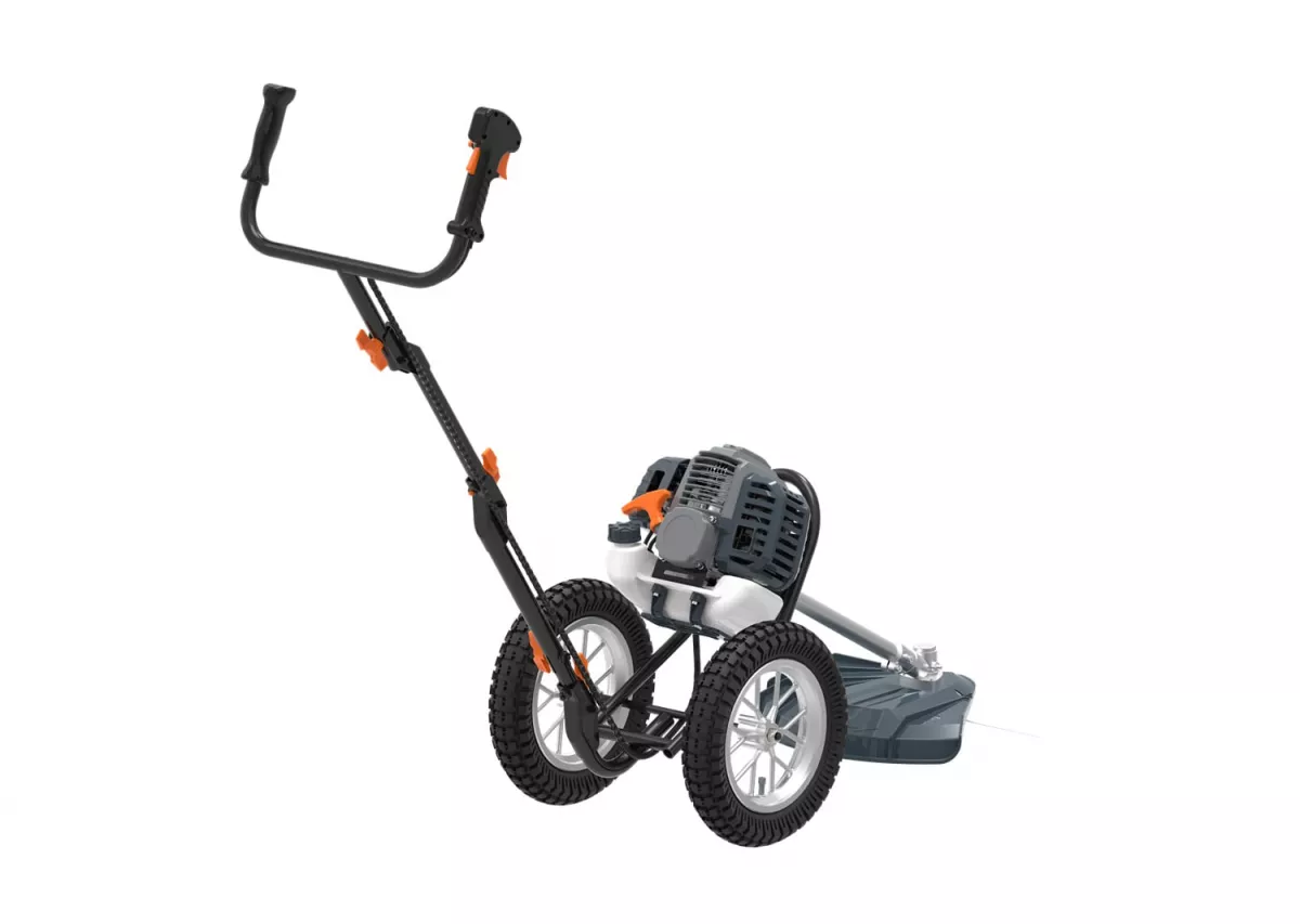 Motocoase pe benzina - Motocoasă pe Benzină cu Roți Wolfson Imperio WFS0066, 52CC, 3CP, 7500RPM, Roți 12.5", Ideală pentru Terenuri Mari