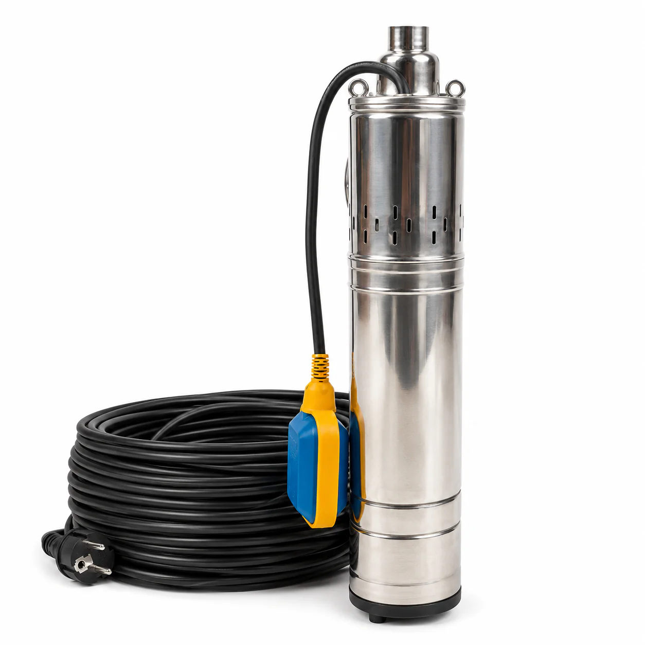Pompe Submersibile - Pompa Submersibilă Craft-Tec, 1500W, Cu Plutitor, Melc din Inox, 5000L/h, Refulare 160m, Cablu 20m, IP68