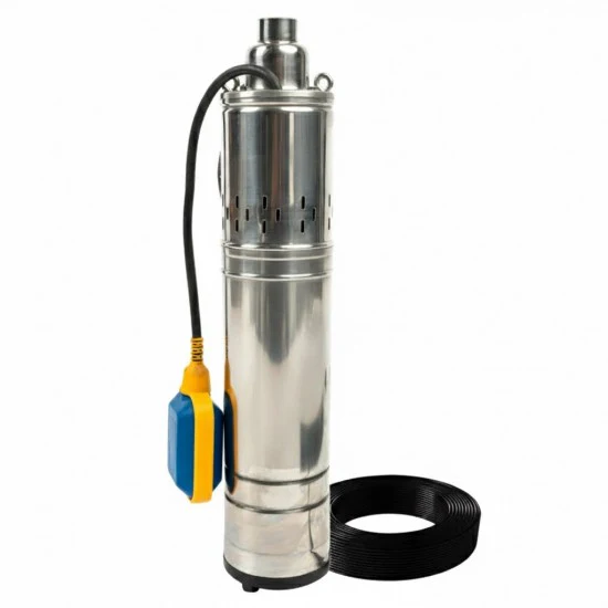 Pompe Submersibile - Pompa Submersibilă de Mare Adâncime Craft-Tec Aqua Premium, 1800W, 5000L/h, Înălțime Refulare 160m, Cablu 20m, Motor în Ulei, IP68
