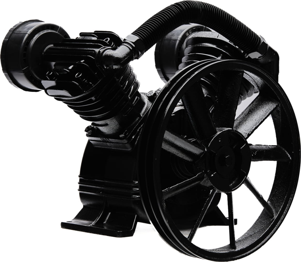 Compresor aer 2 pistoane 4 kW 600 l/min 8 bari cilindri fonta pentru rezervor 150-200 l (CHV2090) [7]