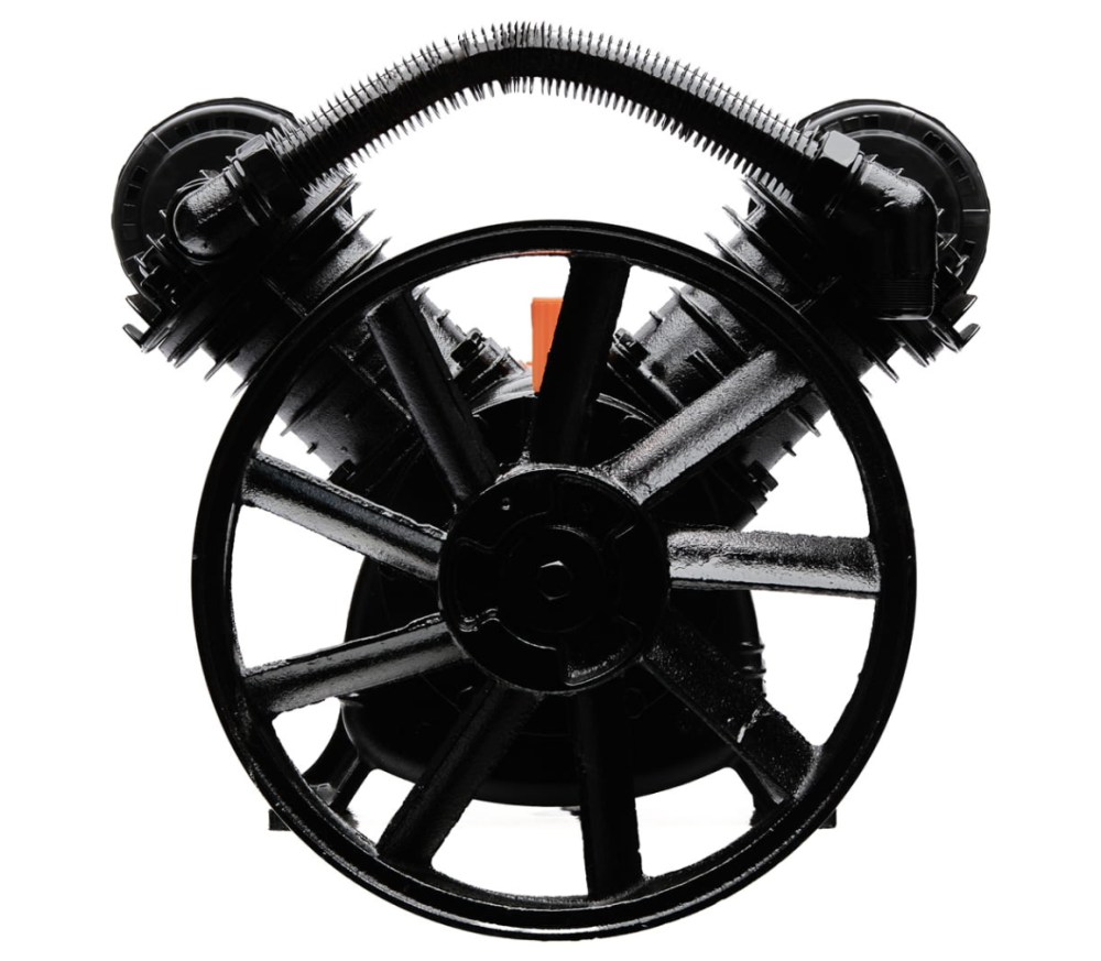 Compresor aer 2 pistoane 4 kW 600 l/min 8 bari cilindri fonta pentru rezervor 150-200 l (CHV2090) [5]
