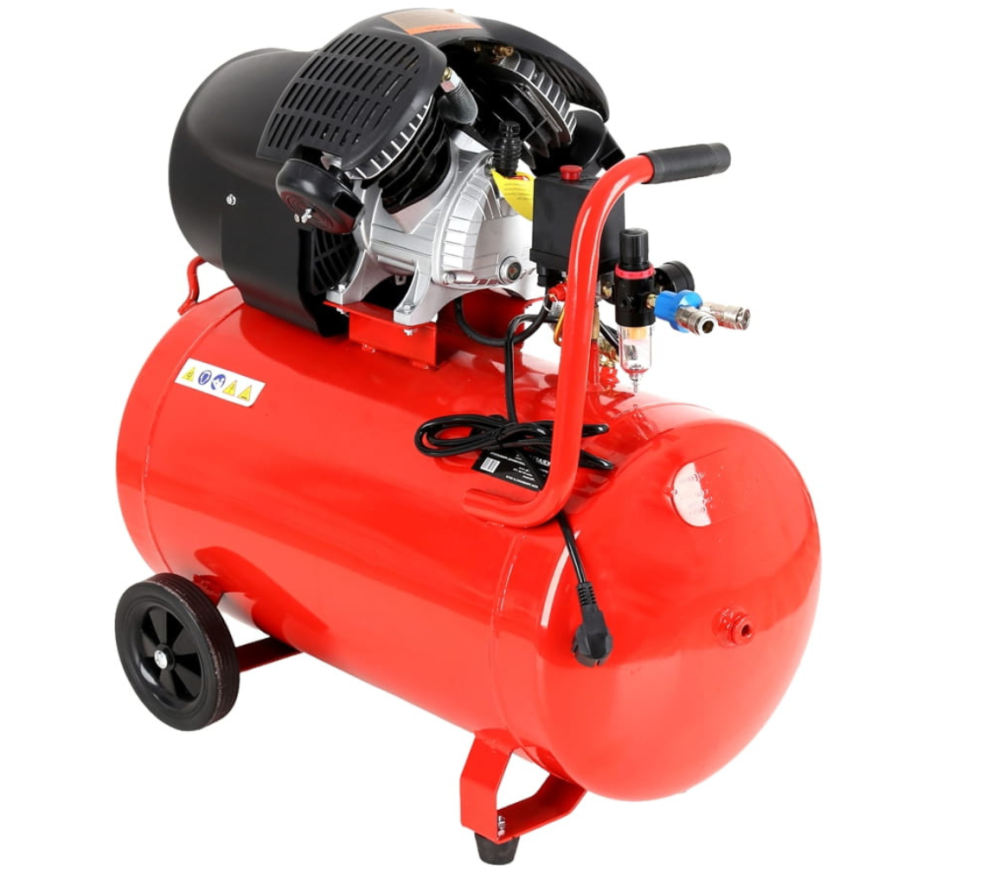Compresor aer cu ulei 100L 2 pistoane 3 kW 530 l/min 8 bari pentru scule pneumatice (ACV100) [19]