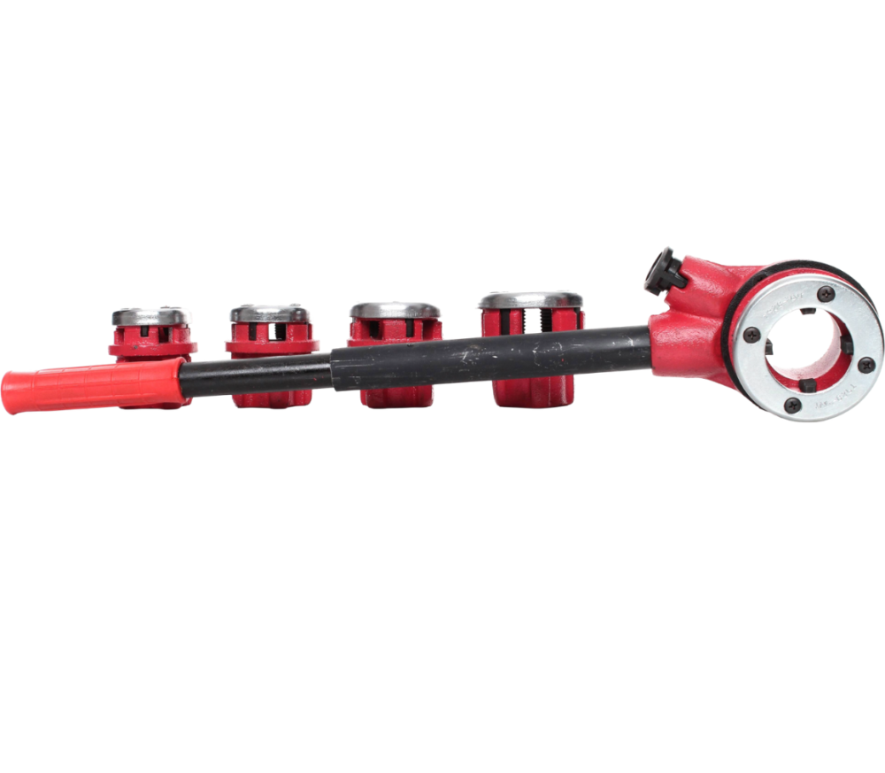 Dispozitiv manual de filetat tevi 3/8-1 1/4 inch cu 5 filiere si valiza transport (DFT5) [3]