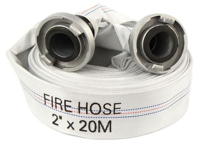 Furtun apa pompieri 2 toli 20m, furtun refulare incendiu cu cuple metalice, presiune ridicata (WPH20X2) [2]