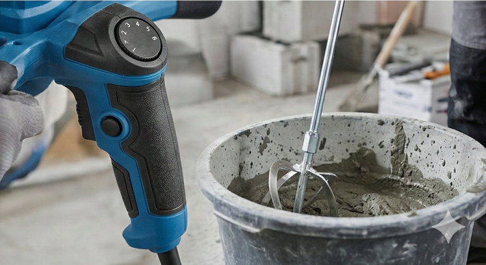 Malaxor electric 2800W pentru mortar si adeziv, viteza reglabila, amestecator constructii (EM2800) [2]