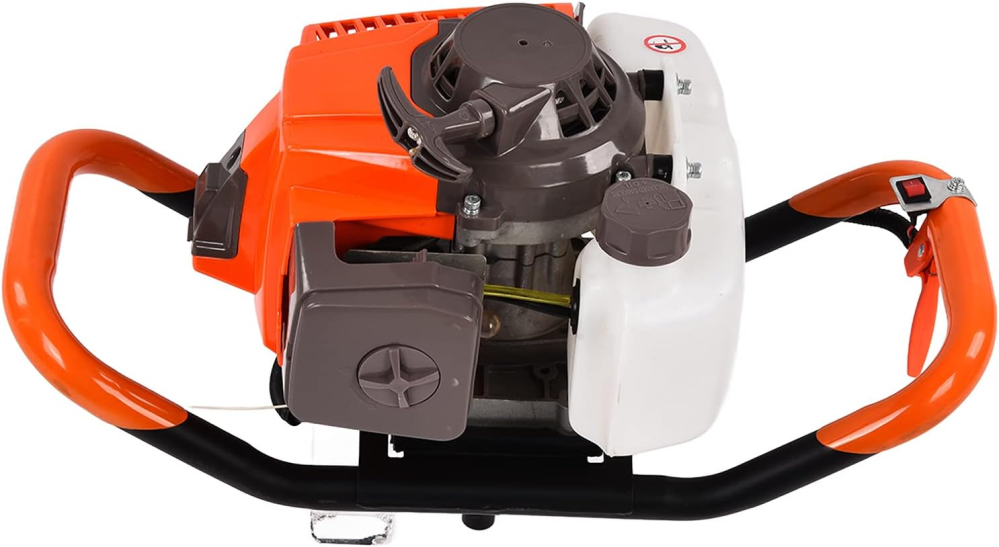 Motoburghiu pamant 6.7CP, 2T, burghiu pentru stalpi si plantare, benzina (EA6.7) [9]