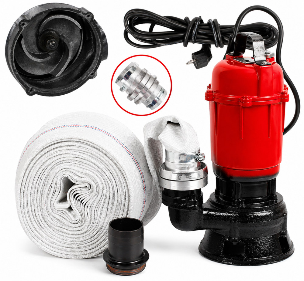 Pompa submersibila apa murdara 3200W cu furtun 20m (WPS3200+20M) [2]