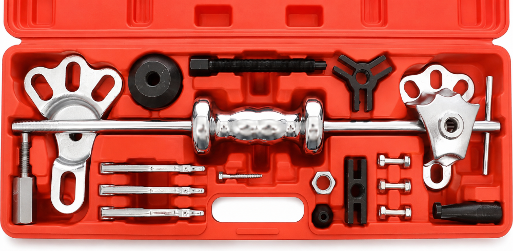 Set extractor rulmenti interni si exteriori cu ciocan culisant 13 piese (SERIEC13) [3]