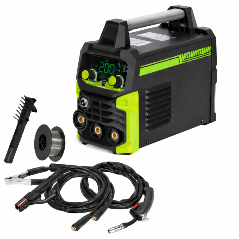 Produse - Aparat sudura 200A MIG MMA, invertor sudura cu sarma si electrozi, reglaj curent si protectie termica (WM200MIG)