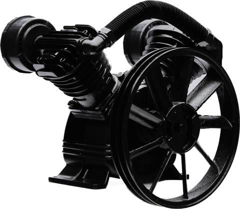 Compresor aer 2 pistoane 4 kW 600 l/min 8 bari cilindri fonta pentru rezervor 150-200 l (CHV2090) [6]