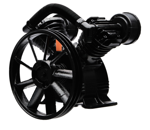 Compresor aer 2 pistoane 4 kW 600 l/min 8 bari cilindri fonta pentru rezervor 150-200 l (CHV2090) [3]
