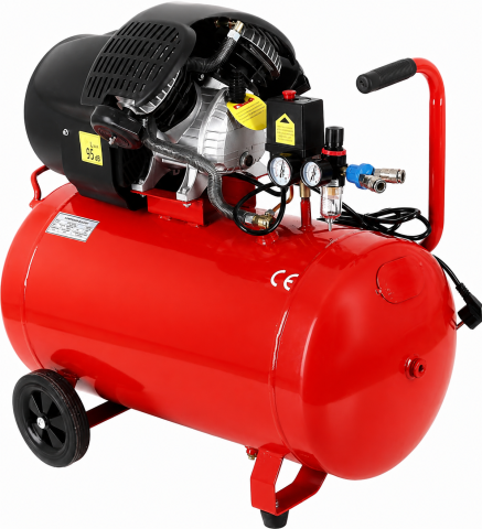 Produse - Compresor aer cu ulei 100L 2 pistoane 3 kW 530 l/min 8 bari pentru scule pneumatice (ACV100)
