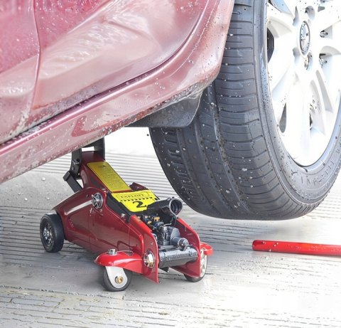 Cric hidraulic crocodil 2T, ridicare rapida si stabila pentru autovehicule usoare (HJ2000) [9]