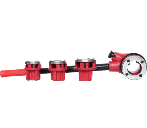 Dispozitiv manual de filetat tevi 1/2-1 1/4 inch cu 4 filiere si valiza transport (DFT4) [1]