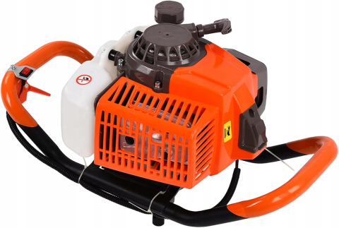 Motoburghiu pamant 6.7CP, 2T, burghiu pentru stalpi si plantare, benzina (EA6.7) [6]
