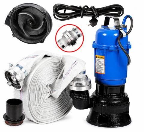Produse - Pompa submersibila apa murdara 3200W cu furtun 20m (WPS3200+20M)