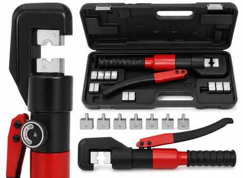Produse - Presa hidraulica pentru sertizat 4-70mm 6T cu matrite pentru papuci si cabluri (PH70)