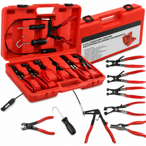 Produse - Set clesti profesional pentru coliere si bride furtun 9 piese (SCPBF)