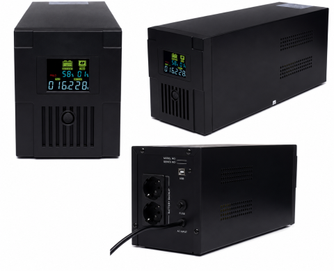 Produse - UPS sursa de alimentare neintreruptibila 2000VA 1200W cu afisaj LCD AVR (UPS2000LCD)