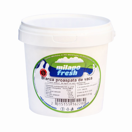 Lactate din Maramures - Branza Proaspata de Vaca 0.5KG - Copalnic