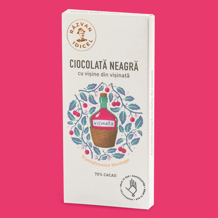 De Dulce - Ciocolata Neagra cu Visine din Visinata 80g - Razvan Idicel