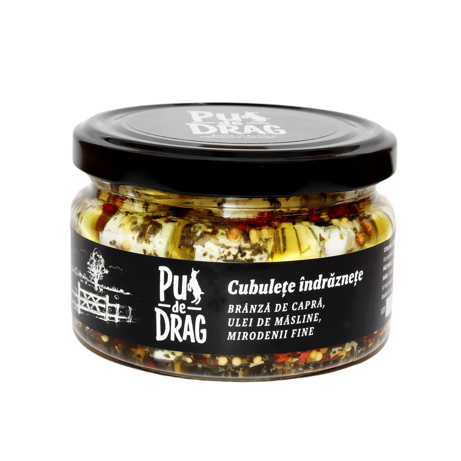 Specialitati din Lapte - Cubulete Indraznete de Capra 250g - Pui de Drag